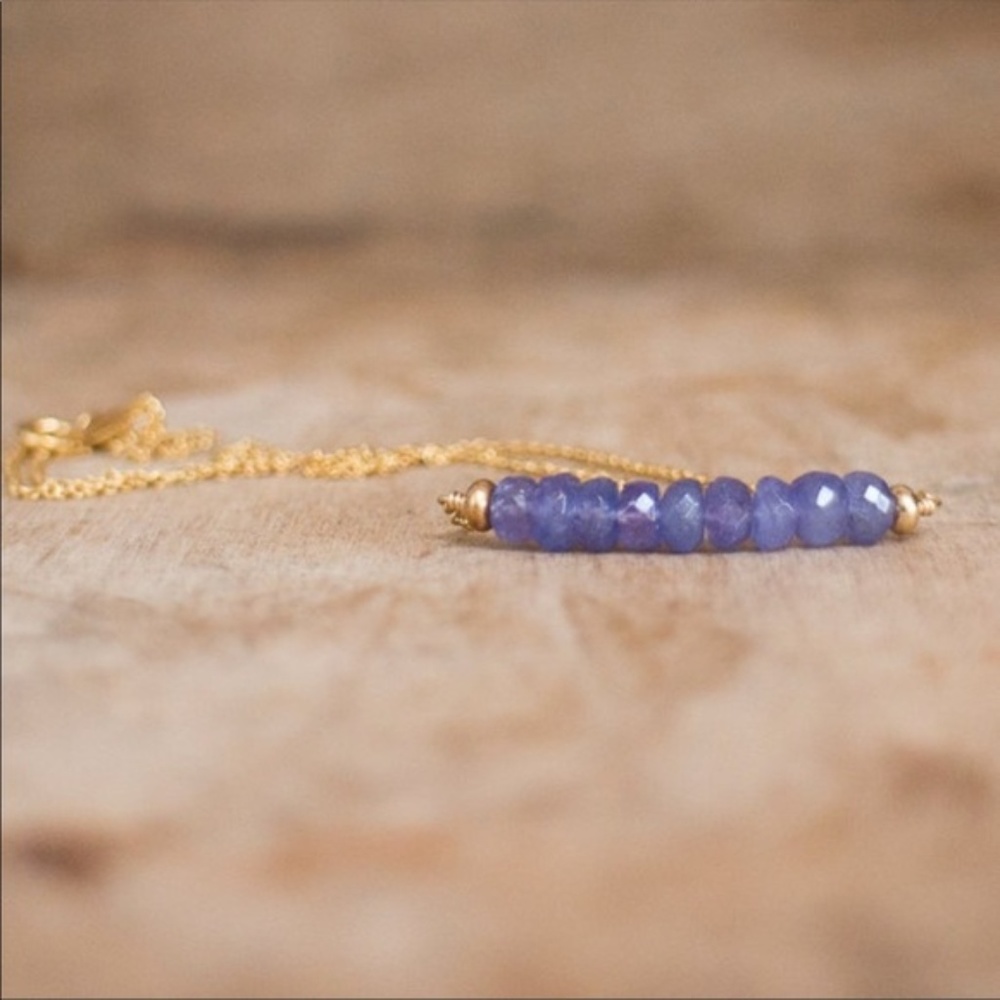 Only 1 left!!! TANZANITE NECKLACE - Picture 2 of 4